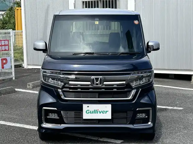 ホンダ Ｎ ＢＯＸ カスタム L ターボ 静岡県 2023(令5)年 1.8万km 紺 ユーザー買取車両/両側パワースライドドア/クルーズコントロール　追従あり/衝突軽減ブレーキ/車線逸脱防止装置/パーキングスイッチ/ブレーキホールド/純正15インチアルミホイール/D/Nシートヒーター/12Vシガーソケット/全席コンソール/ABS/エアバック/パワーウィンドウ/シートヒーター