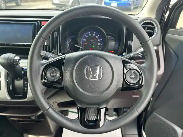ホンダ Ｎ ＷＧＮ カスタム G ターボパッケージ 岡山県 2015(平27)年 6万km スマートブラック 登録時走行距離60052km/ワンオーナー/社外ナビ/地デジTV(AM.FM.CD.DVD.TV.BT)/ETC/あんしんパッケージ/衝突軽減ブレーキ/クルーズコントロール/オートライト/アイドリングストップ/横滑り防止装置/14インチ純正AW/純正フロアマット/プッシュスタート/スマートキー/パドルシフト