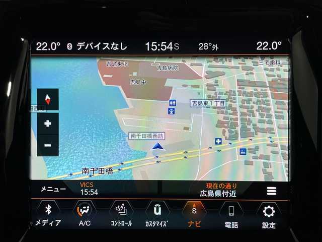クライスラー・ジープ ジープ コンパス リミテッド 広島県 2021(令3)年 2.9万km ブライトホワイト パノラマサンルーフ/純正8.4型ナビ（フルセグTV/Bluetooth/AppleCarPlay/AndroidAuto）/ALPINEプレミアムサウンド/パーキングアシスト/黒革シート/パワーシート/前席シートヒーター/パワーバックドア/アダプティブクルーズコントロール/衝突軽減ブレーキ/レーンキープアシスト/オートハイビーム/パーキングセンサー/ブラインドスポットモニター/パドルシフト/電動パーキングブレーキ/純正18インチAW/ETC2.0/ドライブレコーダー