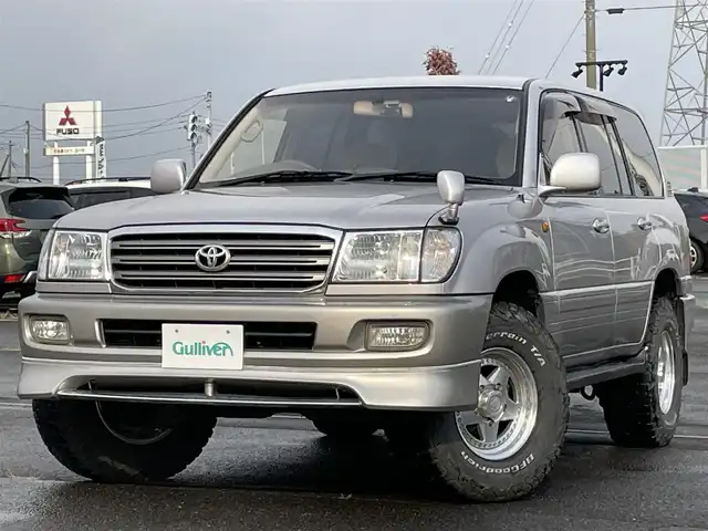 トヨタ ランドクルーザー VX－LTD 道央・札幌 2002(平14)年 12.9万km ウォームシルバーM ４WD/寒冷地仕様/純正メーカーナビ/AM/FM/CD/MD/クルーズコントロール/バックカメラ/ETC/ドライブレコーダー/センターデフロック/クールボックス/PWRMODE/2ndstart/トランスファレバー/Fシートヒーター/革巻きウッドコンビステアリング/ステアリングリモコン/リモコンキー/ハロゲンヘッドライト/オートライト/フォグランプ/ヘッドライトウォッシャー/電動格納ミラー/ヒーテッドドアミラー/純正フロアマット/ドアバイザー/リアフォグランプ/スペアキー/社外エンジンスターター/社外AW付冬タイヤ積込/275/65/R17/2020年/山8mm
