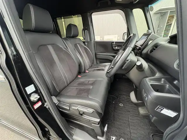ホンダ Ｎ ＢＯＸ カスタム L ターボ 滋賀県 2021(令3)年 6.8万km クリスタルブラックパール 純正８インチナビ/Bluetooth/DVD/フルセグ/AppleCarPLay/Andoroid)/両側電動スライド/ハーフレザー/バックカメラ/リアソナー/追従クルーズコントロール/レーンキープ/ＬＥＤ/ＡＨＢ/衝突軽減/純正前後ドラレコ/ビルトインＥＴＣ/純正マット/ドアバイザー/リア席サンシェード/プッシュスタート/スマートキー/ステアリングリモコン