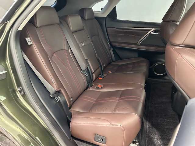 レクサス ＲＸ 450h バージョンL 宮城県 2022(令4)年 3.2万km テレーンカーキマイカM サンルーフ/トヨタセーフティセンス＋/・プリクラッシュセーフティ/・レーンキーピングアシスト/・レーダークルーズコントロール/・オートマチックハイビーム/・ロードサインアシスト/・先行者発進告知/純正ナビ/・アラウンドビューモニター/・フルセグTV/・Bluetooth/CD/AUX/ブラインドスポットモニター/パーキングサポートアラート/前後コーナーセンサー/ヘッドアップディスプレイ/オートブレーキホールド/電子パーキング/電動リアゲート/ETC2.0/前後ドライブレコーダー/100V充電/パドルシフト/ウッドコンビステアリング/・ステアリングヒーター/レザーシート/・シートメモリー（運転席/助手席）/・エアーシート（運転席/助手席）/・シートヒーター（全席）/・パワーシート（全席）/三眼LEDヘッドライト/・オートライト/・フォグランプ/純正アルミホイール/純正フロアマット