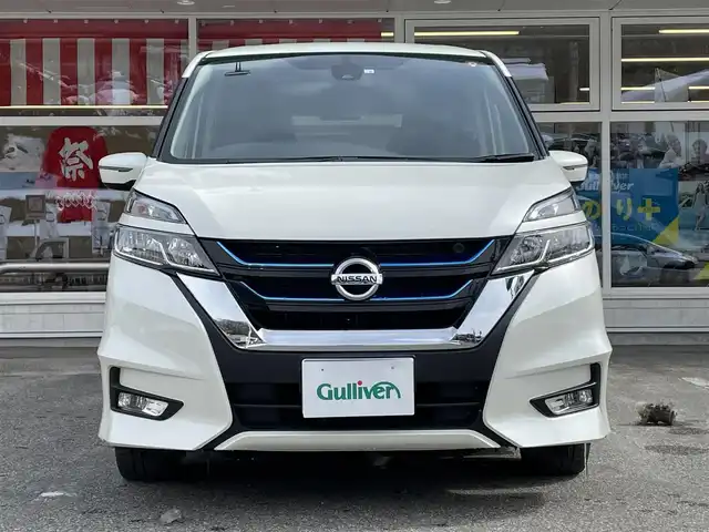 日産 セレナ e－パワー ハイウェイスター 岐阜県 2018(平30)年 9.2万km ブリリアントホワイトパール /ワンオーナー//保証書、取り扱い説明書、記録簿//純正ナビ　/(フルセグテレビ.AM.FM.BT)//バックカメラ//クルーズコントロール//プッシュスタート//シートヒーター//ステアリングヒーター//スペアキー×1//ETC