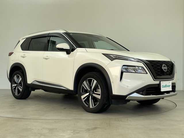 日産 エクストレイル G 鹿児島県 2023(令5)年 3万km ブリリアントホワイトパール ワンオーナー/純正12.3インチナビ/Bluetooth/フルセグテレビ/電動リアゲート/プロパイロット/ブラインドスポットモニター/メモリーシート/ヘッドアップディスプレイ/AC100V/デジタルインナーミラー/ワイヤレス充電/全方位カメラ/D/Nパワーシート/パーキングアシスト/前後ドライブレコーダー/前席シートヒーター/ETC2.0