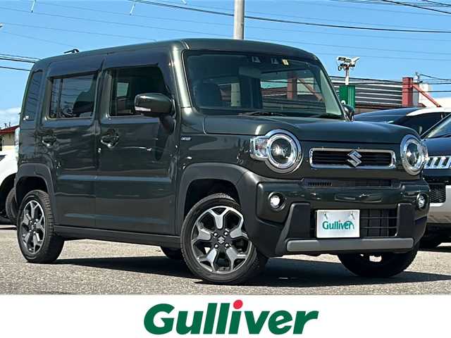 スズキ ハスラー HYBRID X 秋田県 2023(令5)年 3.6万km クールカーキPM 社外CDデッキ/純正15インチアルミ/４WD/後方コーナーセンサー/ワンオーナー/スペアキー