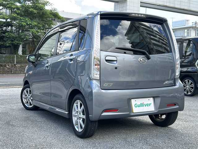 ダイハツ ムーヴ カスタム X スマートセレSA 沖縄県 2014(平26)年 5万km タングステングレーM 社外ナビ　AVIC-RW300/ワンセグＴＶ　/ＣＤ　/ＤＶＤ　/ＥＴＣ　/プッシュスタート　/スマートキー　/オートライト　/純正１４インチアルミホイル　/純正フロアマット　/横滑り防止装置　/盗難防止装置　/衝突軽減システム　/アイドリングストップ
