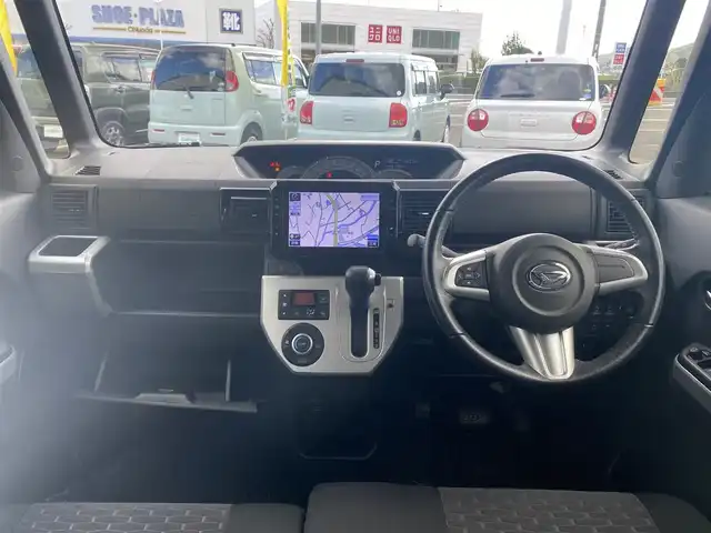 ダイハツ ウェイク G SA 兵庫県 2015(平27)年 8.7万km ブラックマイカメタリック 純正８型ナビ/・TV.BT.AM.FM/衝突軽減装置/バックカメラ/両側パワースライドドア/オートエアコン/電格ミラー/革巻きステアリング/ＥＴＣ/純正フロアマット/純正ドアバイザー