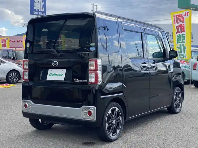 ダイハツ ウェイク G SA 兵庫県 2015(平27)年 8.7万km ブラックマイカメタリック 純正８型ナビ/・TV.BT.AM.FM/衝突軽減装置/バックカメラ/両側パワースライドドア/オートエアコン/電格ミラー/革巻きステアリング/ＥＴＣ/純正フロアマット/純正ドアバイザー