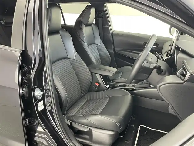 トヨタ カローラツーリング ハイブリッド ダブルバイビー 愛知県 2021(令3)年 3万km スパークリングブラックパールクリスタルシャイン 純正９型ＤＡナビＴＶ　バックカメラ　禁煙車　ハーフレザー　シートヒーター　ＢＳＭ　ＥＴＣ２．０　ハンドルヒーター　前後ドラレコ　ＬＥＤライト　セーフティセンス　衝突軽減　追従クルコン　電動パーキングＢ