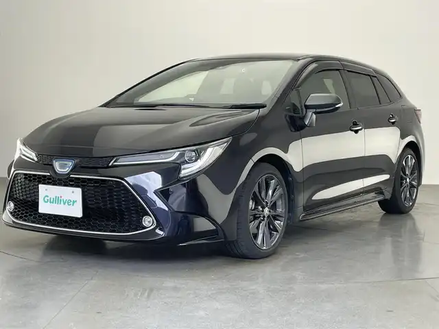 トヨタ カローラツーリング ハイブリッド ダブルバイビー 愛知県 2021(令3)年 3万km スパークリングブラックパールクリスタルシャイン 純正９型ＤＡナビＴＶ　バックカメラ　禁煙車　ハーフレザー　シートヒーター　ＢＳＭ　ＥＴＣ２．０　ハンドルヒーター　前後ドラレコ　ＬＥＤライト　セーフティセンス　衝突軽減　追従クルコン　電動パーキングＢ