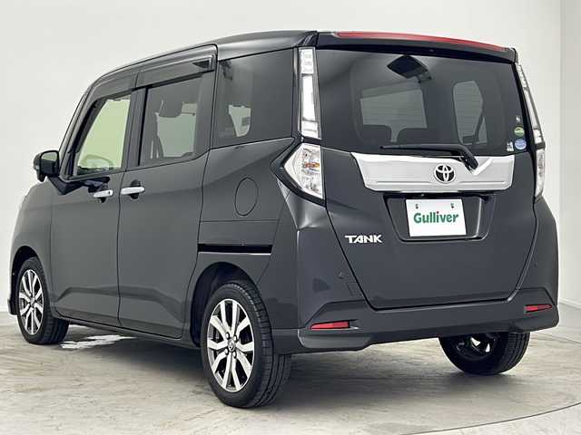 トヨタ タンク カスタムG－T 大阪府 2017(平29)年 4.5万km ブラックマイカメタリック 純正９インチナビ　/フルセグＴＶ　/BT/CD/DVD/USB/SD/バックカメラ　/フリップダウンモニター　/両側パワースライドドア　/ＥＴＣ２．０　/追従型クルーズコントロール　/シートヒーター　/衝突被害軽減システム　/ＬＥＤヘッドライト　/オートライト/ＡＡＣ/スマートキー/ドライブレコーダー