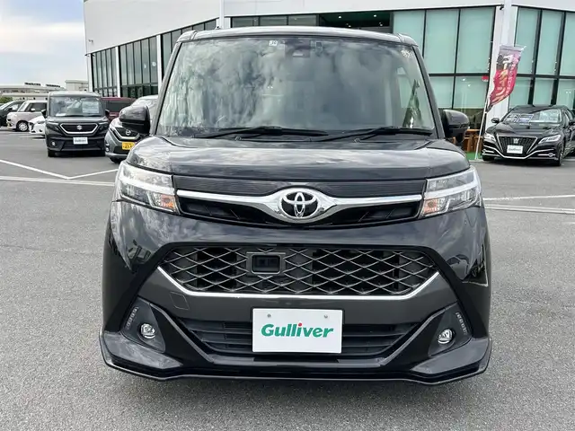 トヨタ タンク カスタムG－T 奈良県 2017(平29)年 4.5万km ブラックマイカメタリック 純正９インチナビ　/フルセグＴＶ　/BT/CD/DVD/USB/SD/バックカメラ　/フリップダウンモニター　/両側パワースライドドア　/ＥＴＣ２．０　/追従型クルーズコントロール　/シートヒーター　/衝突被害軽減システム　/ＬＥＤヘッドライト　/オートライト/ＡＡＣ/スマートキー/ドライブレコーダー
