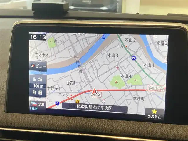 プジョー ３００８ GT ハイブリッド4 熊本県 2022(令4)年 4万km グレーⅡ ・スマートキー/・プッシュスタート/・パノラマサンルーフ/・アクティブセーフティブレーキ/・トラフィックサインインフォメーション/・疲労検知/・アダプティブライト/・インテリジェントハイビーム/・パーキングセンサー/・パーキングアシスト/・ブラインドスポットモニター/・ハーフレザーシート /・D席パワーシート/・前席シートヒーター /・純正メモリナビ/　【Bluetooth・USB・AppleCarPlay・AndroidAuto】/・フルセグTV/・全方位カメラ/・左サイドカメラ/・ETC/・ドライブレコーダー(前後録画)/・パワーバックドア/・LEDヘッドランプ/・純正マット/・パワーバックドア