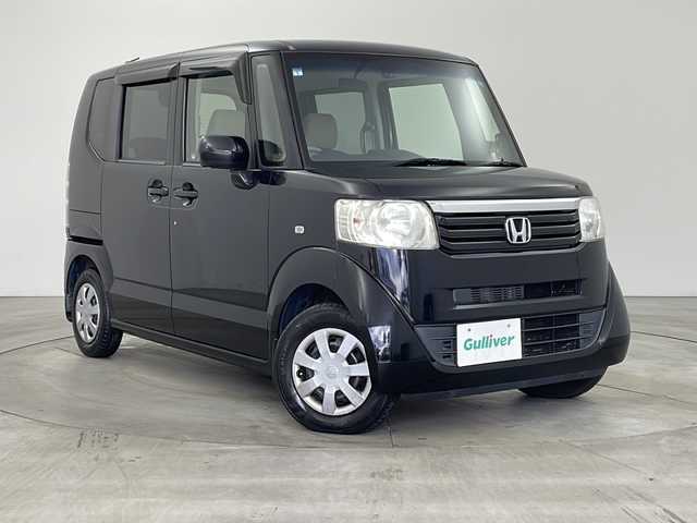 ホンダ Ｎ ＢＯＸ G Lパッケージ 兵庫県 2012(平24)年 7万km クリスタルブラックパール ・純正ナビ（VXM-128VSX）/・CD/DVD/SD/TV/・バックカメラ/・片側パワースライドドア/・前方ドライブレコーダー/・ステアリングリモコン/・ハロゲンライト/・ヘッドライトレベライザー/・横滑り防止装置/・ECON/・ETC/・オートエアコン/・スマートキー/・スペアキー/・プッシュスタート/・純正フロアマット/・ドアバイザー/・電動格納ミラー
