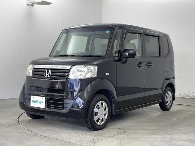 ホンダ Ｎ ＢＯＸ G Lパッケージ 兵庫県 2012(平24)年 7万km クリスタルブラックパール ・純正ナビ（VXM-128VSX）/・CD/DVD/SD/TV/・バックカメラ/・片側パワースライドドア/・前方ドライブレコーダー/・ステアリングリモコン/・ハロゲンライト/・ヘッドライトレベライザー/・横滑り防止装置/・ECON/・ETC/・オートエアコン/・スマートキー/・スペアキー/・プッシュスタート/・純正フロアマット/・ドアバイザー/・電動格納ミラー