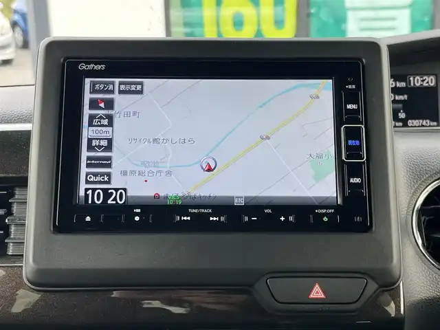ホンダ Ｎ ＢＯＸ カスタム G L ターボ ホンダセンシング 奈良県 2020(令2)年 3.1万km プラチナホワイトパール 純正ナビ（VXM-214VFi)/（フルセグ／ＢＴ／ＣＤ／ＤＶＤ）/レーダークルーズコントロール/バックカメラ/後方コーナーセンサー/衝突軽減システム/レーンキープアシスト/両側パワースライドドア/ハーフレザーシート/前席シートヒーター/後席サンシェード/ＥＴＣ/前後ドライブレコーダー/純正15インチAW