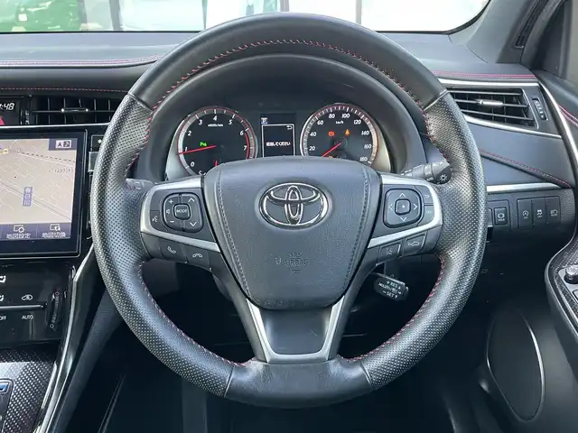 トヨタ ハリアー プレミアム 香川県 2018(平30)年 4.5万km ホワイトパールクリスタルシャイン アルパイン9型ナビ(EX10Z)/→AM.FM/CD/TV/Bluetooth/トヨタセーフティーセンス/・プリクラッシュセーフティー/・レーンディパーチャーアラート/・オートマチックハイビーム/アダプティブハイビームシステム/・レーダークルーズコントロール/・先行車発進告知機能/バックカメラ/純正OPエアロ（フロント・サイド・リア）/パワーバックドア/D席パワーシート/LEDヘッドライト/ハーフレザーシート/革巻きステアリング/ステアリングリモコン/コーナーセンサー/オートホールド/ETC/フロアマット/純正ドアバイザー/HDMI/オートエアコン/パワーウィンドウ/プッシュスタート/スマートキー