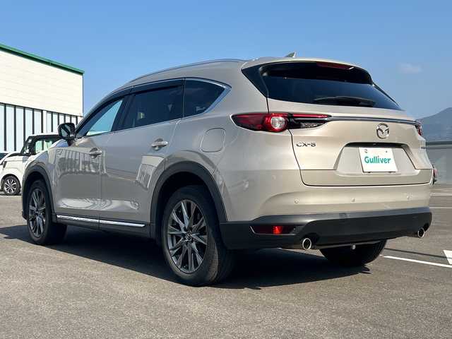 マツダ ＣＸ－８ 25S Lパッケージ 佐賀県 2022(令4)年 4.2万km プラチナクォーツメタリック ワンオーナー/BOSEサウンド/純正ナビ(Bluetooth/フルセグ/FM/AM)/アラウンドビューモニター/ALPINEフリップダウンモニター/レーダークルーズコントロール/黒レザーシート/D/N席パワーシート・シートヒーター/ドラレコ/ETC