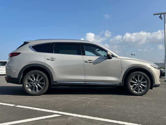 マツダ ＣＸ－８ 25S Lパッケージ 佐賀県 2022(令4)年 4.2万km プラチナクォーツメタリック ワンオーナー/BOSEサウンド/純正ナビ(Bluetooth/フルセグ/FM/AM)/アラウンドビューモニター/ALPINEフリップダウンモニター/レーダークルーズコントロール/黒レザーシート/D/N席パワーシート・シートヒーター/ドラレコ/ETC