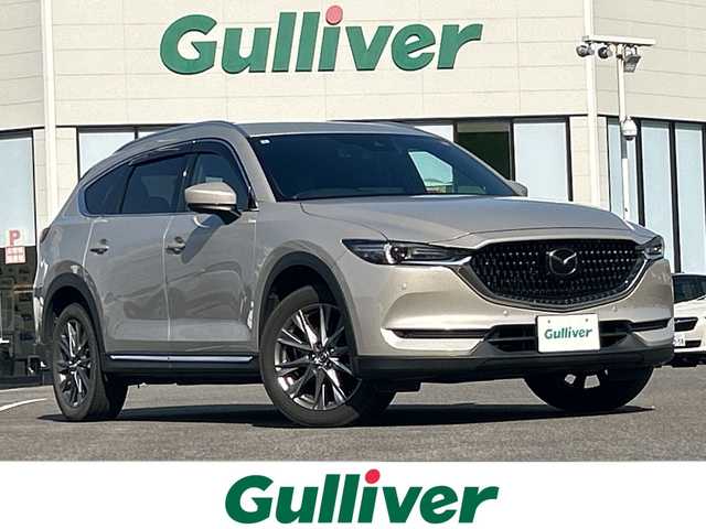 マツダ ＣＸ－８ 25S Lパッケージ 佐賀県 2022(令4)年 4.2万km プラチナクォーツメタリック ワンオーナー/BOSEサウンド/純正ナビ(Bluetooth/フルセグ/FM/AM)/アラウンドビューモニター/ALPINEフリップダウンモニター/レーダークルーズコントロール/黒レザーシート/D/N席パワーシート・シートヒーター/ドラレコ/ETC