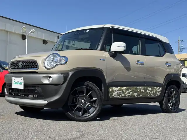 スズキ クロスビー HYBRID MZ 千葉県 2020(令2)年 5.4万km キャラバンアイボリーパールメタリック/ホワイト 2トーンルーフ ワンオーナー/衝突軽減ブレーキ/純正８インチナビ（フルセグＴＶ／ＢＴ／ＣＤ／ＤＶＤ／ＵＳＢ）/全方位カメラ/ドライブレコーダー/純正１６インチＡＷ/ＬＥＤフォグランプ/ビルドインＥＴＣ/パドルシフト