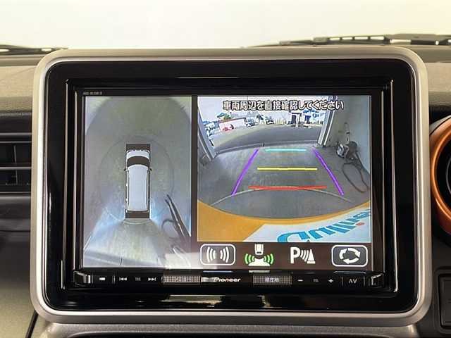 スズキ スペーシア ギア HYBRID XZ 栃木県 2020(令2)年 2.2万km アクティブイエロー/ガンメタリック2トーン ワンオーナー/スズキセーフティサポート/純正8インチメモリナビ/（フルセグTV/DVD/Bluetooth/USB）/全方位カメラ/ビルトインETC/ナビ連動ドライブレコーダー/アダプティブクルーズコントロール/コーナーセンサー/両側パワースライドドア/前席シートヒーター/ステアリングリモコン/スマートキー×2/LEDヘッドライト/フォグランプ/ワンオーナー/保証書/取説