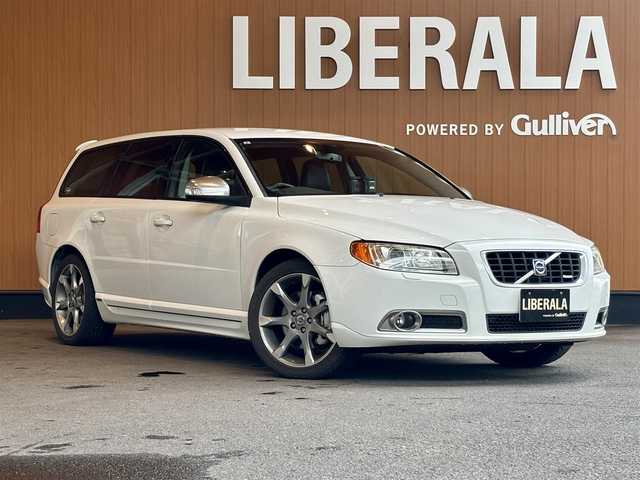 ボルボ Ｖ７０ 2．5T  R－DESIGN 宮城県 2009(平21)年 3.4万km 白 ワンオーナー/純正HDDナビ/レザーシート/D/N席パワーシート/HIDヘッドライト/オートライト/ステアリングスイッチ/パワーリアゲート/ウインカーミラー/ETC/新車時保証書/取扱説明書