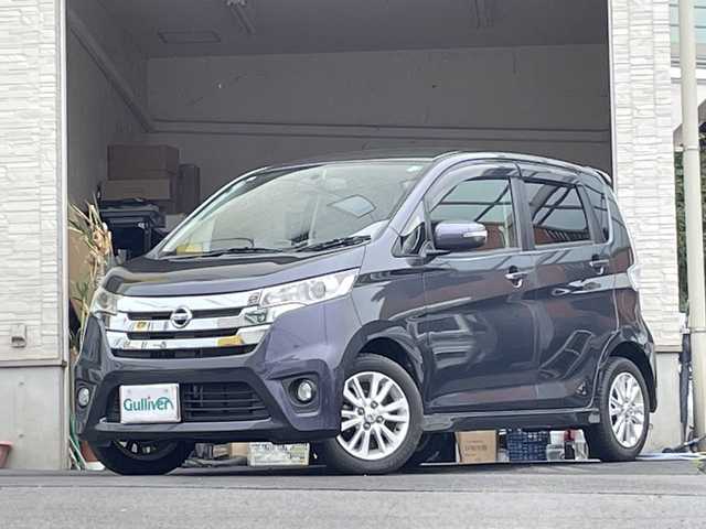 日産 デイズ ハイウェイスターX 大分県 2013(平25)年 9万km プレミアムパープルP 純正ナビ/フルセグTV/純正フロアマット/スマートキー