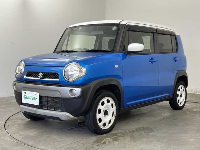 スズキ ハスラー G ターボ 兵庫県 2019(令1)年 3.3万km ブリスクブルーメタリック/ホワイト2トーンルーフ ・純正メモリナビ（CN-RZ743W）/　Bluetoothオーディオ/　CD/DVD再生/　SDミュージックサーバー/　ipod接続/　フルセグテレビ/・バックカメラ/・レーダーブレーキサポート/・レーンキープアシスト/・アイドリングストップ/・ベンチシート/・純正フロアマット/・シートヒーター（運転席・助手席）/・ビルトインETC/・ABS/・横滑り防止機能/・盗難防止装置/・Wエアバック/・スマートキー/・オートエアコン/・ターボ/・エンジンスタートボタン