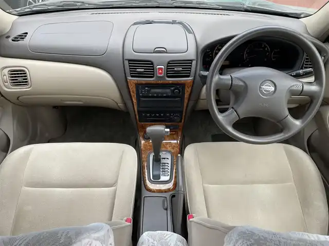 日産 ブルーバード シルフィ 18Vi 長野県 2001(平13)年 5.3万km チタニウムシルバー ワンオーナー/ドアバイザー/ABS/純正フロアマット/電動格納ミラー