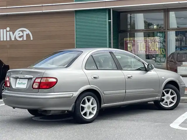 日産 ブルーバード シルフィ 18Vi 長野県 2001(平13)年 5.3万km チタニウムシルバー ワンオーナー/ドアバイザー/ABS/純正フロアマット/電動格納ミラー