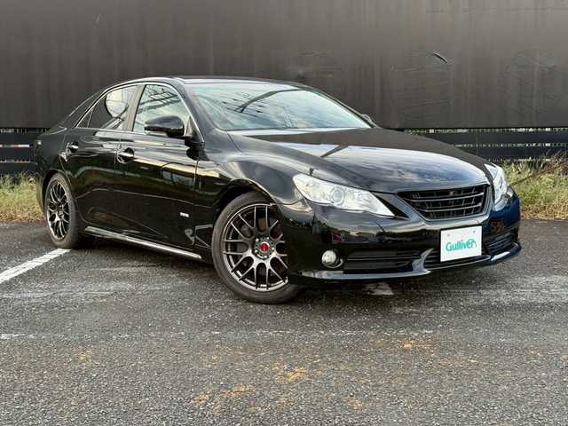 トヨタ マークＸ プレミアム +M Sチャージャー 埼玉県 2010(平22)年 9.4万km ブラック モデリスタコンプリートカー「+Mスーパーチャージャー”」/　　専用ECU/　　専用Vバンクカバー/　　スポーツサスペンション（約20mmローダウン）/　　専用エンブレム“+M”/　　専用エンブレム“SUPER CHARGER”/純正メモリナビ（NSZT-W60）/ワンセグテレビ/バックカメラ/Bluetoothオーディオ/サンルーフ/革シート/電動テレスコピックステアリング/プッシュスタート/WORK　18インチアルミ/ETC/HIDヘッドライト