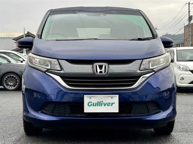 ホンダ フリード＋ G ホンダセンシング 広島県 2018(平30)年 7.3万km コバルトブルーパール ワンオーナー/純正メモリーナビ(VXM-184VFi)/　【CD/DVD/BT/フルセグTV】/バックカメラ/クルーズコントロール(追従走行有り)/衝突被害軽減ブレーキ/先行車発進お知らせ機能/路外逸脱抑制/標識認識機能/横滑り防止/両側パワースライドドア/ビルトインETC/社外ドライブレコーダー(HDR360GS)/オートライト/純正LEDライト/ヘッドライトレベライザー/フォグランプ/スマートキー/プッシュスタート/アイドリングストップ/社外アルミホイール 15インチ/ウインカーミラー/純正フロアマット/リアプライバシーガラス/スペアキー×1【スマートキー】/新車時整備手帳（保証書）/取扱説明書