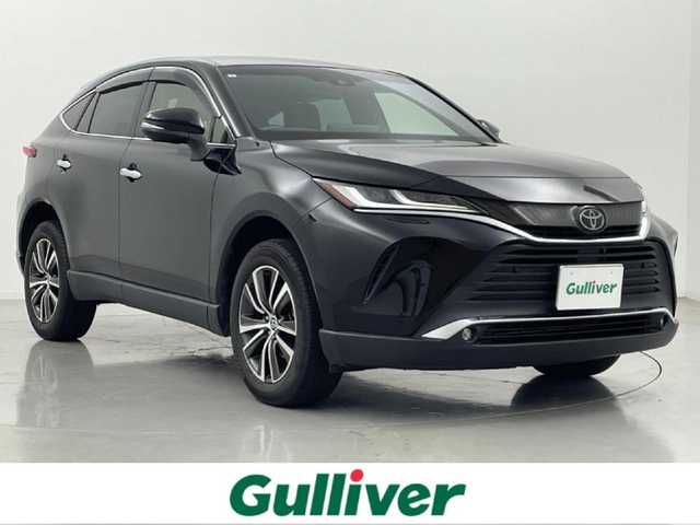 トヨタ ハリアー G レザーパッケージ 熊本県 2021(令3)年 7万km ブラック ワンオーナー　/禁煙車　/純正ディスプレイオーディオ　/バックカメラ　/ＥＴＣ　/レーダークルーズコントロール/前後クリアランスソナー　/前席シートヒーター　/前席エアーシート　/前席パワーシート/パワーバックドア　/ステアリングヒーター/置くだけ充電/デジタルインナーミラー/衝突軽減ブレーキ/レーンキープアシスト/横滑り防止/アイドリングストップ/パーキングアシスト/純正フロアマット/純正１８インチAW/オートライト/オートマチックハイビーム/LEDヘッドライト/フォグライト/スマートキー/プッシュスタート/スペアキー1本/保証書/取扱説明書