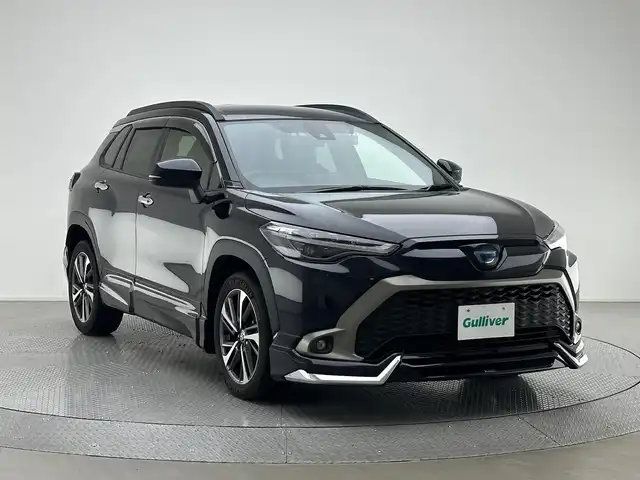 トヨタ カローラ クロス ハイブリッド Z 兵庫県 2022(令4)年 5.6万km スパークリングブラックパールクリスタルシャイン 純正ディスプレイオーディオ(Bluetooth/USB)/レーダークルーズコントロール/ブラインドスポットモニター/クリアランスソナー/パワーバックドア/電子パーキングブレーキ/社外ドライブレコーダー/ビルトインETC/モデリスタエアロ/シートヒーター/ＬＥＤヘッドライト/オートライト/オートホールド/ドアバイザー