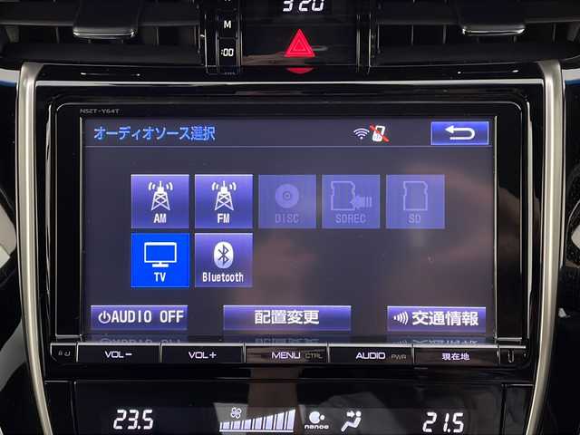 トヨタ ハリアー ハイブリッド プレミアム 新潟県 2015(平27)年 6.6万km ホワイトパールクリスタルシャイン ４WD/モデリスタエアロ/社外エンジンスターター/パワーバックドア/クルーズコントロール/レーンアシスト/横滑り防止装置/オートマチックハイビーム/車両接近通報装置/純正SDナビ　NSZT-Y64T/DVD　フルセグ　Bluetooth　CD　SD　ラジオ/バックカメラ/ステアリングスイッチ/ETC/LEDヘッドライト/フォグランプ/純正18インチアルミホイール/スペアキーあり
