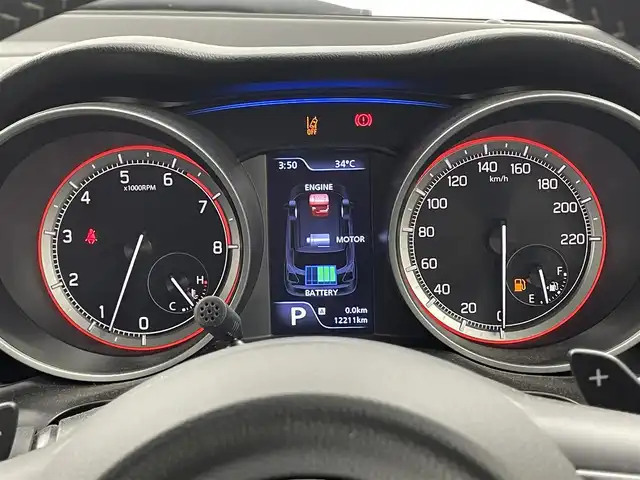 スズキ スイフト HYBRID RS 福井県 2017(平29)年 1.3万km プレミアムシルバーメタリック カロッツェリアディスプレイオーディオ　 型式：FH-7100DVD/バックカメラ /スペアキー１本/シートヒーター　/純正アルミホイール　/クルーズコントロール　/純正フロアマット　/社外ドライブレコーダー /LEDヘッドライト /ABS/レーンキープアシスト/衝突被害軽減システム