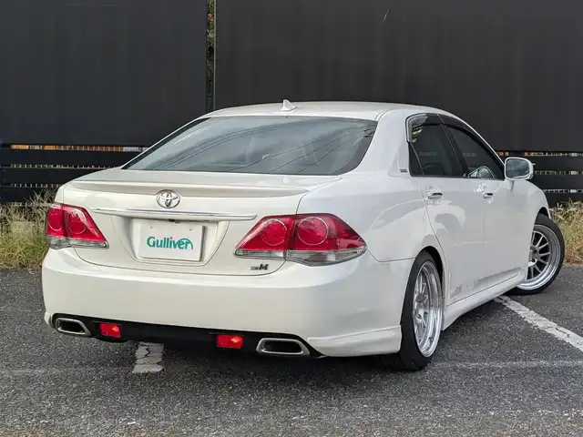 トヨタ クラウン アスリート +M Sチャージ 埼玉県 2011(平23)年 7.2万km ホワイトパールクリスタルシャイン モデリスタ架装「+Mスーパーチャージャー」/純正HDDナビ/ワンセグテレビ/Bluetoothオーディオ/バックカメラ/TEIN車高調/WORK 18インチアルミ/クルーズコントロール/サンルーフ/黒 本革シート(シートヒーター、ベンチレーション(運転席助手席))/ドアバイザー/プッシュスタート/ETC/HIDヘッドライト/スマートキー×2