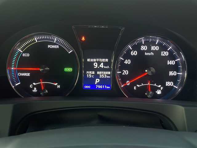 トヨタ クラウン ハイブリッド アスリートS 広島県 2014(平26)年 8万km プレシャスブラックパール 禁煙車/OP18インチアルミホイール/クルーズコントロール/純正ナビ/・フルセグ/CD/DVD/Bluetooth/USB/バックカメラ/革巻きステアリング/ステアリングヒーター/オートライト/HIDヘッドライト/フォグランプ/パワーシート/レザーシートパッケージ/・本革シート/・前席シートヒーター/ベンチレーション/ETC/ドアバイザー/W+サイド+カーテンエアバック