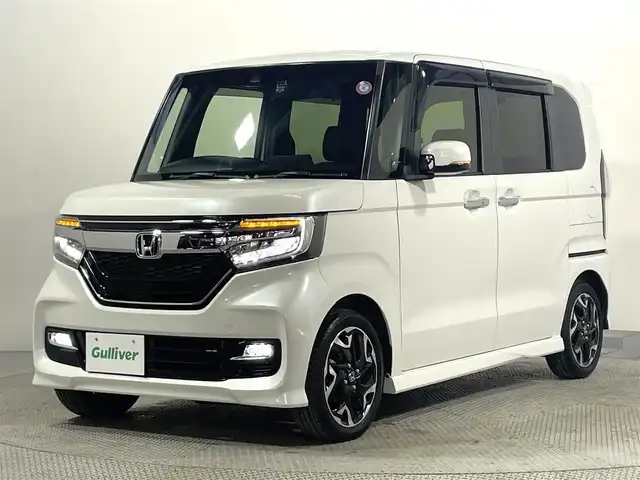 ホンダ Ｎ ＢＯＸ カスタム G L ターボ ホンダセンシング 大阪府 2018(平30)年 2.8万km プラチナホワイトパール 純正8incナビTV バックカメラ 両側パワースライドドア ハーフレザー レーダークルコン 衝突軽減ブレーキ レーンアシスト スマートキー プッシュスタート ドライブレコーダー ETC