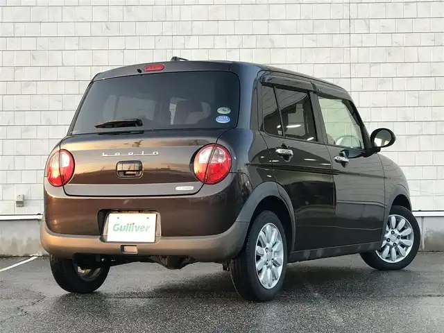 スズキ ラパン X 富山県 2018(平30)年 7.1万km アーバンブラウンパールメタリック 4WD/カーオーディオ/衝突被害軽減ブレーキ/シートヒーター/プッシュスタート/スマートキー/スペアキー１本/オートライト/ベンチシート/横滑り防止装置/ドアバイザー/ウインカーミラー/純正ナフロアマット