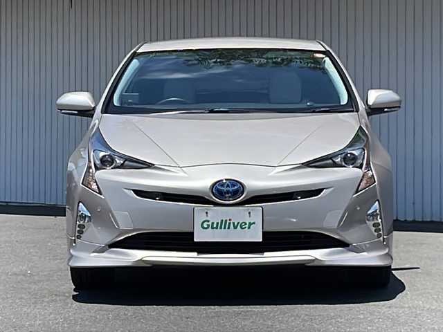 トヨタ プリウス A ツーリングセレクション 長野県 2016(平28)年 7.8万km スティールブロンドM ４WD/純正OPエアロ/モデリスタ１７インチアルミ/純正9インチナビフルセグTV/トヨタセーフティセンス/バックカメラ/シートヒーター/ドアミラーヒーター/コーナーセンサー /ビルトインETC2.0/ワンオーナー/保証書・取説/スペアキー