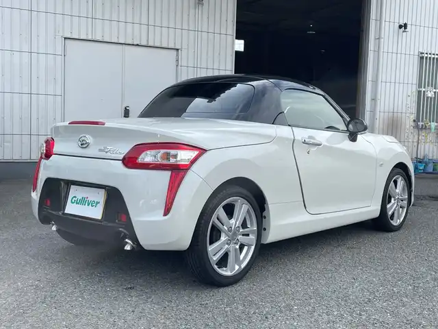 ダイハツ コペン ローブ 福島県 2015(平27)年 3.7万km パールホワイトⅢ 社外ナビゲーション/型番：MDV‐D502BT/【DVD/SD/USB/BT/TV】/ドライブレコーダー/ETC/前席シートヒーター/純正シートカバー/LEDライト/アイドリングストップ/純正フロアマット