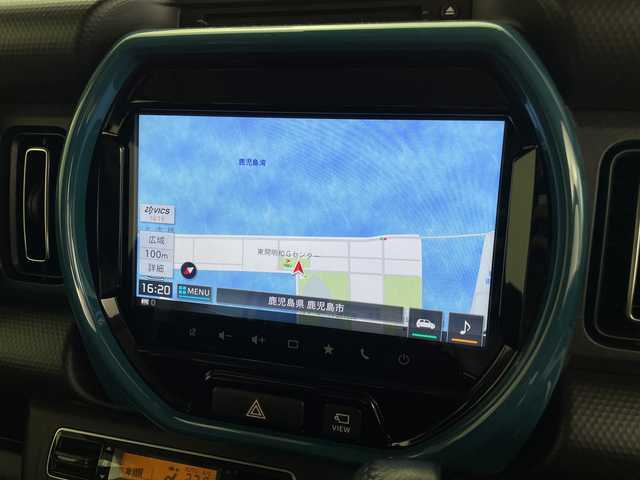 スズキ ハスラー HYBRID X ターボ 鹿児島県 2020(令2)年 2.9万km デニムブルー ガンメタリック 2トーン スズキセーフティサポート/メーカーOPナビ/(BT/CD/DVD/AM/FM/フルセグTV)/Applecarplay/Androidauto/全方位カメラ/革巻きステアリング/ステアリングスイッチ/前席シートヒーター/レーダークルーズコントロール/レーンキープアシスト/アイドリングストップ/バックカメラ/ビルトインETC2.0/パドルシフト/オートマチックハイビーム/後方コーナーセンサー/スペアキー/取扱説明書