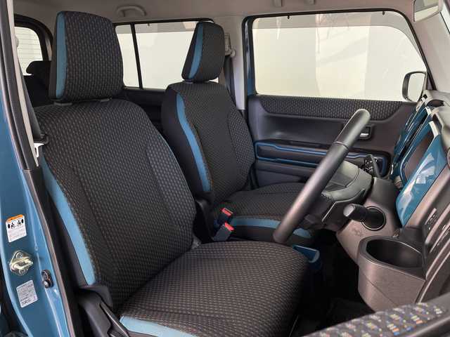 スズキ ハスラー HYBRID X ターボ 鹿児島県 2020(令2)年 2.9万km デニムブルー ガンメタリック 2トーン スズキセーフティサポート/メーカーOPナビ/(BT/CD/DVD/AM/FM/フルセグTV)/Applecarplay/Androidauto/全方位カメラ/革巻きステアリング/ステアリングスイッチ/前席シートヒーター/レーダークルーズコントロール/レーンキープアシスト/アイドリングストップ/バックカメラ/ビルトインETC2.0/パドルシフト/オートマチックハイビーム/後方コーナーセンサー/スペアキー/取扱説明書