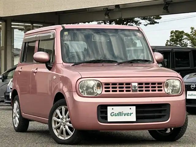 スズキ ラパン X 宮城県 2012(平24)年 5.3万km チェリーピンクパールメタリック 前後ドラレコ//社外ＳＤナビ（ＦＭ／ＡＭ，ＤＶＤ／ＣＤ，ＳＤ，ＵＳＢ，ＢＴ）//バックカメラ//スペアキー　//社外ＡＷ//プッシュスタート