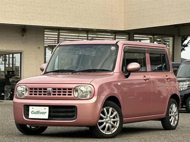 スズキ ラパン X 宮城県 2012(平24)年 5.3万km チェリーピンクパールメタリック 前後ドラレコ//社外ＳＤナビ（ＦＭ／ＡＭ，ＤＶＤ／ＣＤ，ＳＤ，ＵＳＢ，ＢＴ）//バックカメラ//スペアキー　//社外ＡＷ//プッシュスタート