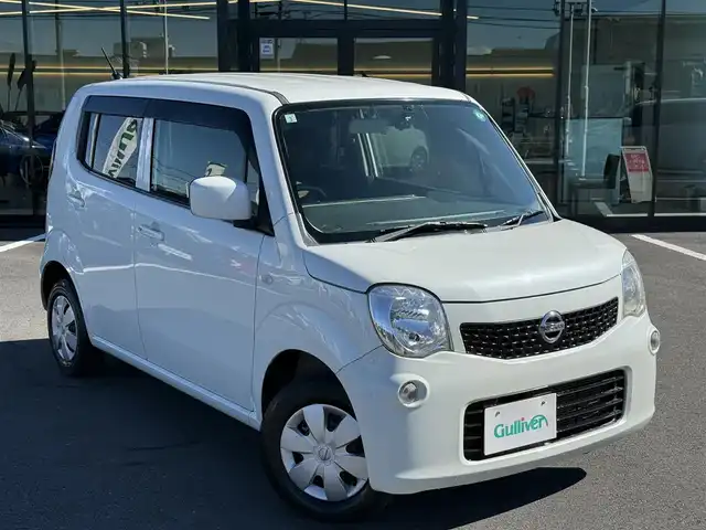 日産 モコ Sアイドリングストップ 栃木県 2013(平25)年 4.5万km スノーパールホワイト 社外ナビ/フルセグTV走行中視聴可/Bluetoothオーディオ/DVD再生機能/バックカメラ/USB入力端子×1/前後ドラレコSD欠/スマートキー×2