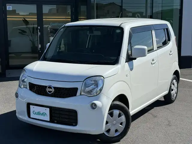 日産 モコ Sアイドリングストップ 栃木県 2013(平25)年 4.5万km スノーパールホワイト 社外ナビ/フルセグTV走行中視聴可/Bluetoothオーディオ/DVD再生機能/バックカメラ/USB入力端子×1/前後ドラレコSD欠/スマートキー×2