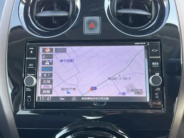 日産 ノート e－パワー メダリスト 奈良県 2018(平30)年 4.9万km ブリリアントホワイトパール 純正ナビ　[MM317D-W]/アラウンドビューモニター　/デジタルインナーミラー　/レーダークルーズコントロール　/レーンキープアシスト/ハーフレザーシート /フルセグTV /前後ドライブレコーダー /LEDヘッドライト /社外シフトレバー/フォグライト